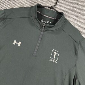 Under Armour Pullover Shirt Mens 2XL XXL Black Long Sleeve 1/4 Zip 1st Phorm